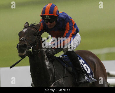 Ordre de St George monté par Seamie Heffernan sur le chemin de gagner les mises de procès de Palmerstown House Estate Irish St Leger pendant le deuxième jour du week-end des procès des champions irlandais de Longines à l'hippodrome de Curragh, Kildare. APPUYEZ SUR ASSOCIATION photo. Date de la photo: Dimanche 23 août 2015. Voir PA Story RACING Curragh. Le crédit photo devrait se lire comme suit : Brian Lawless/PA Wire Banque D'Images