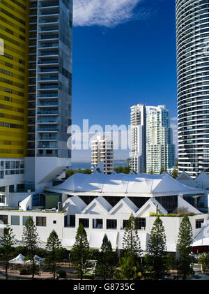 Vue sur l'horizon de Broadbeach, Queensland, Australie, près de Brisbane et la Gold Coast. Banque D'Images