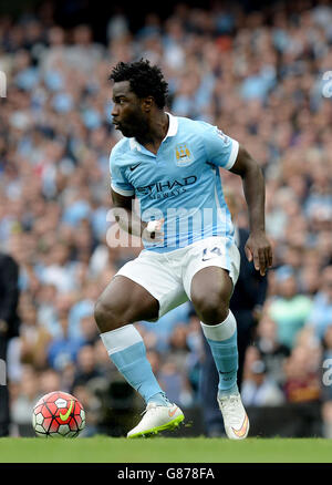 Football - Barclays Premier League - Manchester City / Chelsea - Etihad Stadium.Le poney Wilfried de Manchester City pendant le match de la Barclays Premier League au Etihad Stadium de Manchester. Banque D'Images