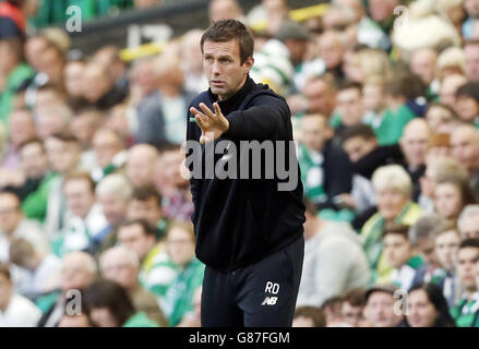 Football - Ladbrokes Scottish Premiership - Celtic v St Johnstone - Celtic Park.Ronny Deila, responsable celtique, lors du match de Ladbrokes Scottish Premiership au Celtic Park, Glasgow. Banque D'Images