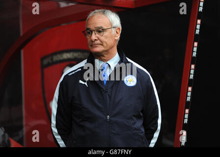 Claudio Ranier, directeur de Leicester City, avant le match de la Barclays Premier League au Vitality Stadium, à Bournemouth. Banque D'Images