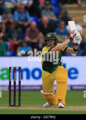 Le capitaine d'Australie Steve Smith lors du match de la série NatWest International T20 au stade SWALEC de Cardiff. Banque D'Images