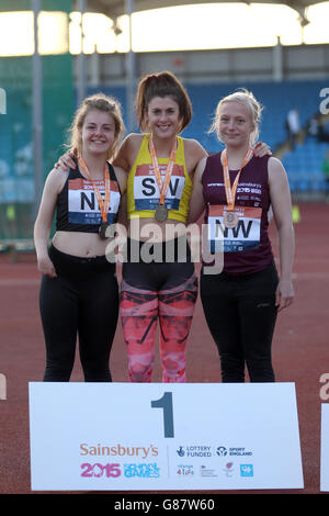 Sport - Sainsbury's 2015 Jeux de l'école - Jour deux - Manchester Banque D'Images