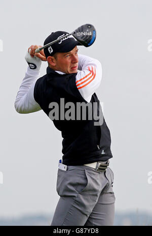 L'équipe de l'Angleterre se fera une première fois au départ du trophée des jeunes champions du Duc de York au club de golf du Prince à Sandwich, dans le Kent.APPUYEZ SUR ASSOCIATION photo.Date de la photo: Mercredi 9 septembre 2015.Le crédit photo devrait se lire comme suit : Gareth Fuller/PA Wire Banque D'Images