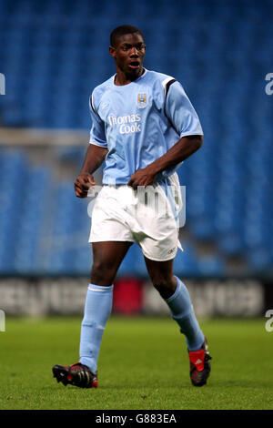 Football - Manchester Senior Cup - finale - Manchester City / Manchester United - City of Manchester Stadium. Micah Richards, Manchester City Banque D'Images