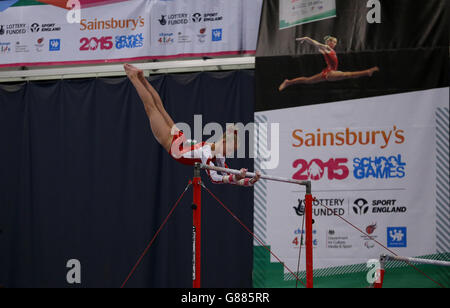 Sport - Sainsbury's 2015 Jeux de l'école - Jour 3 - Manchester Banque D'Images