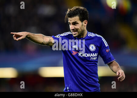 Cesc Fabregas de Chelsea lors du match de la Ligue des champions de l'UEFA à Stamford Bridge, Londres. APPUYEZ SUR ASSOCIATION photo. Date de la photo: Mercredi 16 septembre 2015. Voir PA Story FOOTBALL Chelsea. Crédit photo pour devrait lire: Adam Davy/PA fil. Banque D'Images