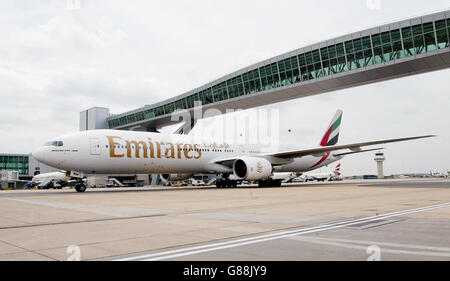 Plus grand pont aérien de passagers dans le monde - l'aéroport de Gatwick Banque D'Images