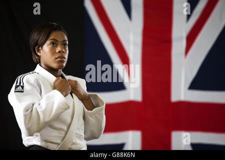 Judo - annonce de l'équipe britannique de Judo - Centre d'excellence - Université de Wolverhampton.Nekoda Davis, athlète de judo de Grande-Bretagne, pendant la séance photo au Centre d'excellence de l'Université de Wolverhampton. Banque D'Images