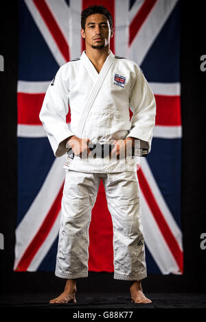 Judo - annonce de l'équipe britannique de Judo - Centre d'excellence - Université de Wolverhampton.Ashley McKenzie, athlète de judo en Grande-Bretagne, pendant la séance photo au Centre d'excellence de l'Université de Wolverhampton. Banque D'Images