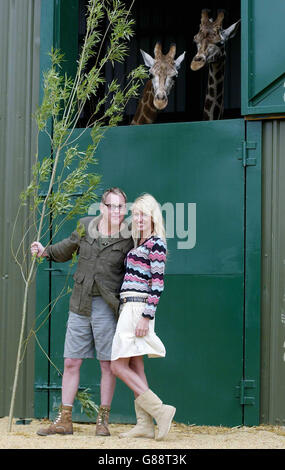 Vic Reeves - Port Lympne Wild Animal Park Banque D'Images