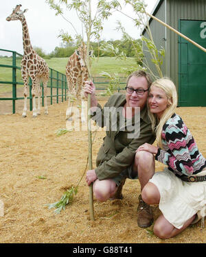 Vic Reeves - Port Lympne Wild Animal Park Banque D'Images