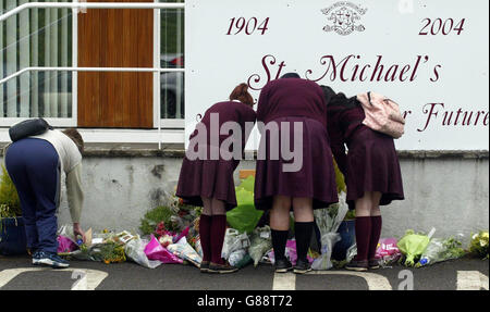 Accident d'autobus scolaire - Kentstown Banque D'Images