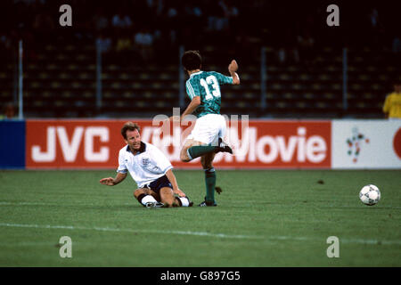 - Coupe du Monde de football Italia 1990 - Semi Final - l'Allemagne de l'Ouest v Angleterre - Stadio Delle Alpi Banque D'Images