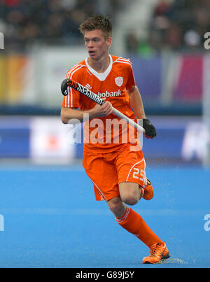 Hockey 2015 Unibet Euro Hockey Championships - Gold Medal Match - pays-Bas v Allemagne - Lee Valley Hockey and tennis Centre.Thierry Brinkman aux pays-Bas lors du match de médaille de bronze au Lee Valley Hockey and tennis Centre, Londres. Banque D'Images