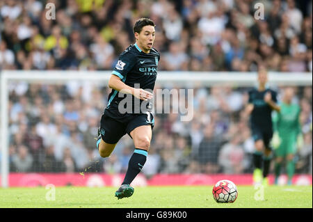 Football - Barclays Premier League - Tottenham Hotspur / Manchester City - White Hart Lane.Samir Nasri de Manchester City en action lors du match de la Barclays Premier League à White Hart Lane, Londres. Banque D'Images