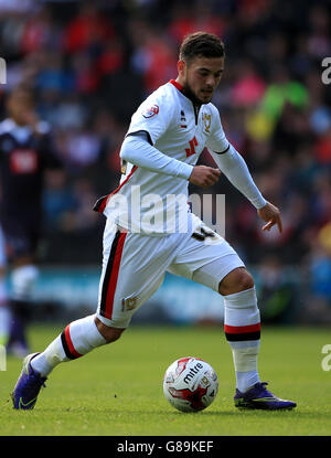 Jake Forster-Caskey de Milton Keynes lors du match du championnat Sky Bet au stade :mk, Milton Keynes. Banque D'Images