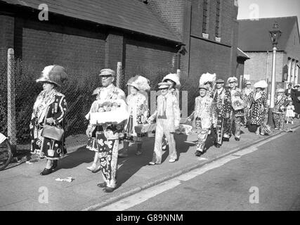 Coutumes et traditions - Pearly Harvest Festival - Walworth, Londres Banque D'Images