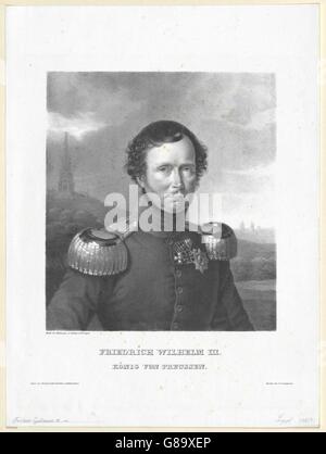 Friedrich Wilhelm III., König von Preußen Banque D'Images