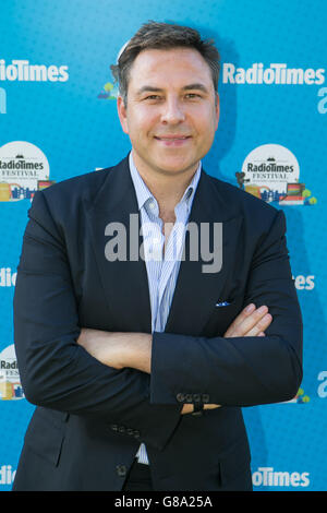 Festival radio Times 2015.David Walliams au Festival radio Times on the Green au Hampton court Palace de Londres. Banque D'Images