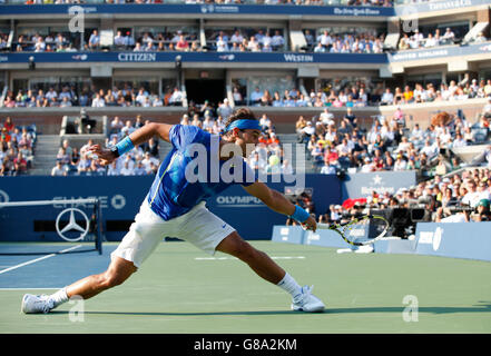 Finale chez les hommes, Rafael Nadal, ESP, tournoi du Grand Chelem de tennis de l'ITF, U.S. Open 2011, l'USTA Billie Jean King National Tennis Center Banque D'Images