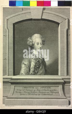 Christian VII., König von Guernsey Banque D'Images