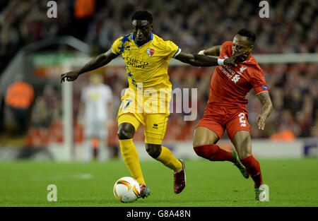 Football - UEFA Europa League - Groupe B - Liverpool v FC Sion - Anfield Banque D'Images