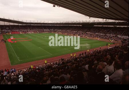 Soccer - l'ouverture de Pride Park Stadium, domicile du Club de Football de Derby County Banque D'Images