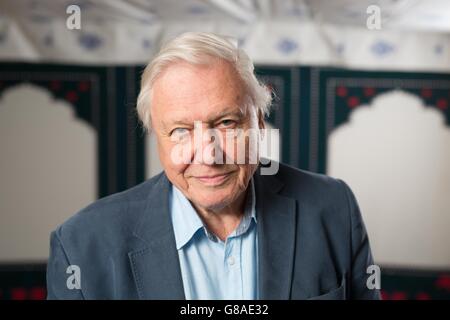 Sir David Attenborough lance le festival radio Times au Green au Hampton court Palace avec un événement spécial mettant en vedette Sir David Attenborough qui prend maintenant sa place dans le premier Hall of Fame du radio Times, où il parle de ses 60 ans de diffusion. Banque D'Images