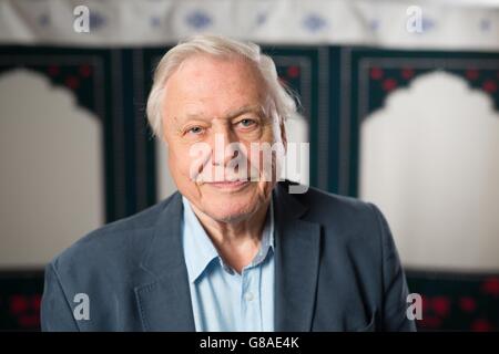 Sir David Attenborough lance le festival radio Times au Green au Hampton court Palace avec un événement spécial mettant en vedette Sir David Attenborough qui prend maintenant sa place dans le premier Hall of Fame du radio Times, où il parle de ses 60 ans de diffusion. Banque D'Images