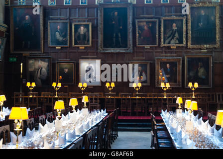 Salle à manger de l'université de Christchurch Oxford Banque D'Images