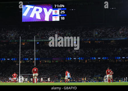 Rugby Union - Coupe du Monde de Rugby 2015 - UNE PISCINE - Angleterre v Pays de Galles - Twickenham Banque D'Images