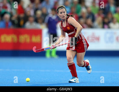 Laura Unsworth, en Angleterre, lors du match de la médaille d'or au Lee Valley Hockey and tennis Centre, Londres. APPUYEZ SUR ASSOCIATION photo. Date de la photo: Dimanche 30 août 2015. Le crédit photo devrait se lire comme suit : Simon Cooper/PA Wire Banque D'Images