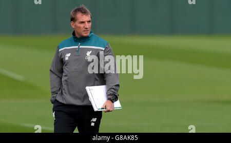 UEFA Europa League - Football - Liverpool v FC Sion - Liverpool - Session de formation Melwood Banque D'Images