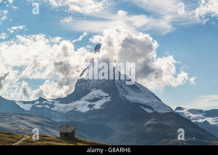 Chapelle Riffelberg, Matterhorn, Zermatt, Suisse Banque D'Images