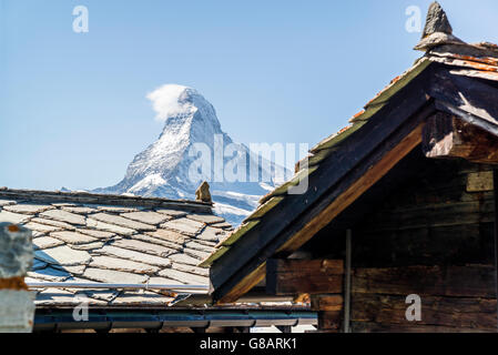 Le withTufteren Matterhorn, Zermatt, Suisse Banque D'Images