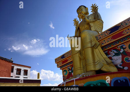 Statue de Bouddha, le monastère de Likir, Ladakh, Inde, le Jammu-et-Kaschmir Banque D'Images