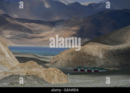 Pangong-Lake, Ladakh, Inde, le Jammu-et-Kaschmir Banque D'Images