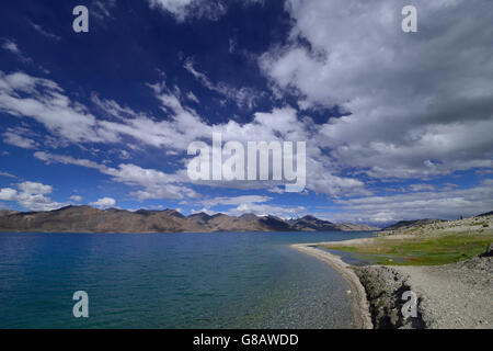 Pangong-Lake, Ladakh, Inde, le Jammu-et-Kaschmir Banque D'Images