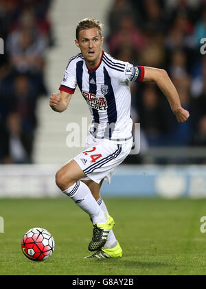 Football - Barclays Premier League - West Bromwich Albion / Everton - The Hawthornes. Darren Fletcher de West Bromwich Albion Banque D'Images