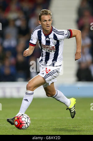 Football - Barclays Premier League - West Bromwich Albion / Everton - The Hawthornes. Darren Fletcher de West Bromwich Albion Banque D'Images