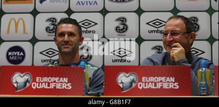 Football - UEFA Euro 2016 - Qualifications - Groupe D - République d'Irlande/Allemagne, République d'Irlande - Conférence de presse - FAI N... Banque D'Images