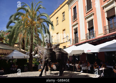 Plaza de la Romanilla, Grenade, Andalousie, Espagne Banque D'Images