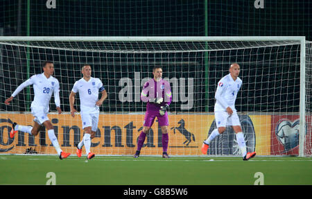 Football - Championnat d'Europe de l'UEFA qualification - Groupe E - Lituanie / Angleterre - Stade LFF.Jack Butland, gardien de but d'Angleterre, lors du match de qualification de l'UEFA European Championship au stade LFF, Vilnius, Lituanie. Banque D'Images