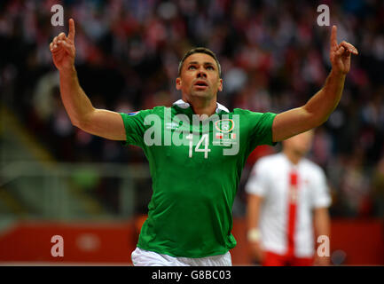 Soccer - Championnat d'Europe UEFA Qualifications - Groupe D - Pologne et République d'Irlande - National Stadium Banque D'Images