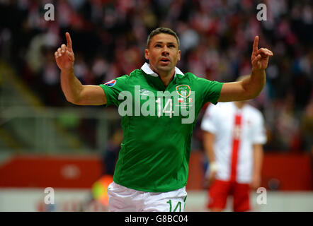 Soccer - Championnat d'Europe UEFA Qualifications - Groupe D - Pologne et République d'Irlande - National Stadium Banque D'Images