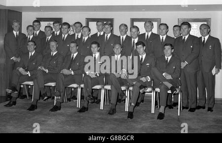 Coupe du Monde de football - Angleterre Squad Photocall - London Hilton Hotel Banque D'Images