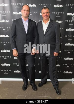 Gillette - Londres lancement Moments Bond Banque D'Images