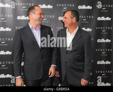 Gillette - Londres lancement Moments Bond Banque D'Images