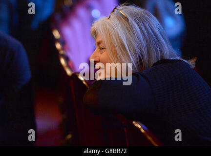 Sylvia Addison lors de la répétition du gala des Miserables pour le 30e anniversaire de Save the Children qui s'est tenu au Queen's Theatre de Londres Banque D'Images